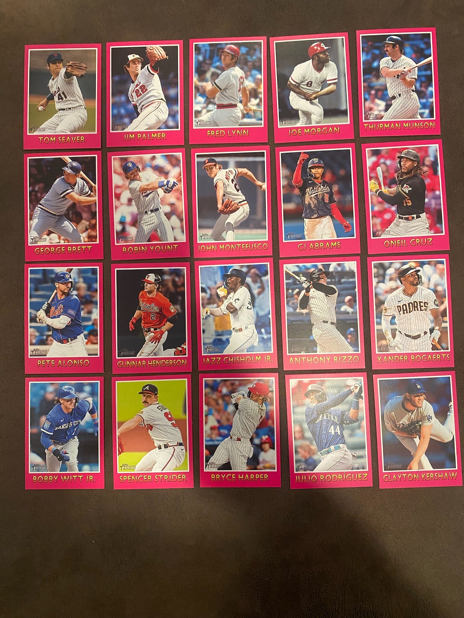 Baseball Sensations (20 Cards) - 2024 Topps Heritage - Complete Set Western NY Sports Cards Baseball Sensations (20 Cards) - 2024 Topps Heritage - Complete Set Western NY Sports Cards