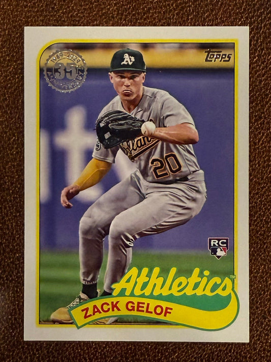 Zack Gelof - 2024 Topps Series 1 - 1989 Insert - Athletics