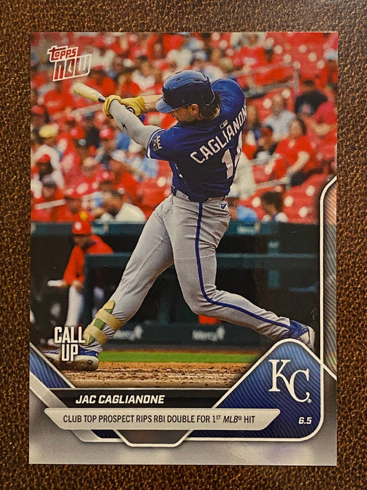 Jac Caglianone - 2025 Topps Now - Card 262 (PR: 33,728) - Royals