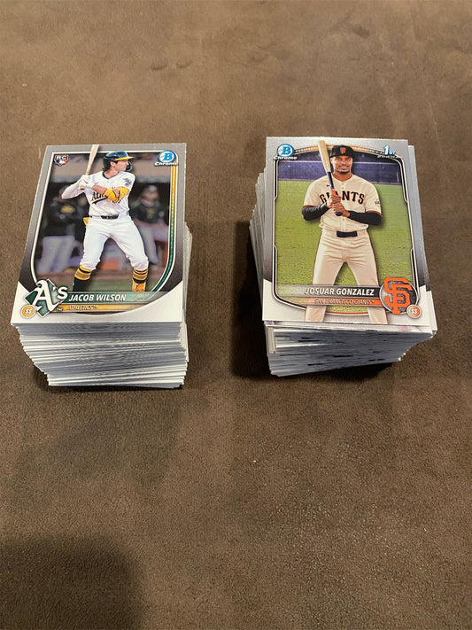 Partial Complete Set (199 of 200 Cards) - 2025 Bowman Chrome - 1-100 & BCP 153-252 (Missing BCP -224)