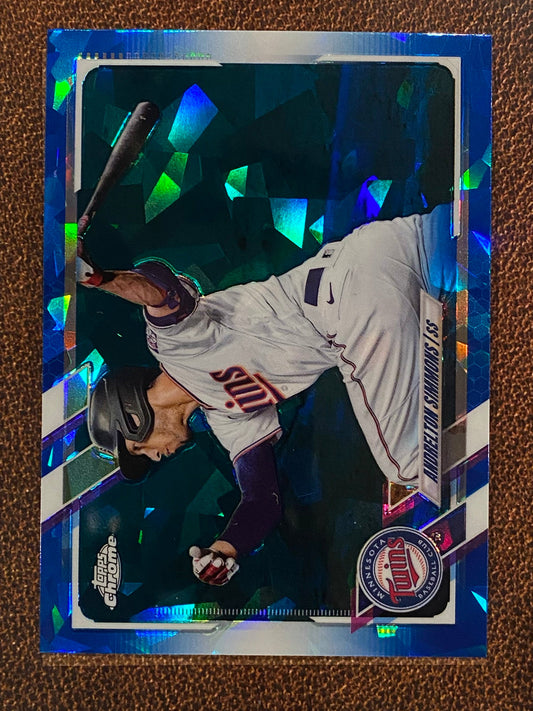 Andrelton Simmons - 2021 Topps Chrome Sapphire - Sapphire - Twins