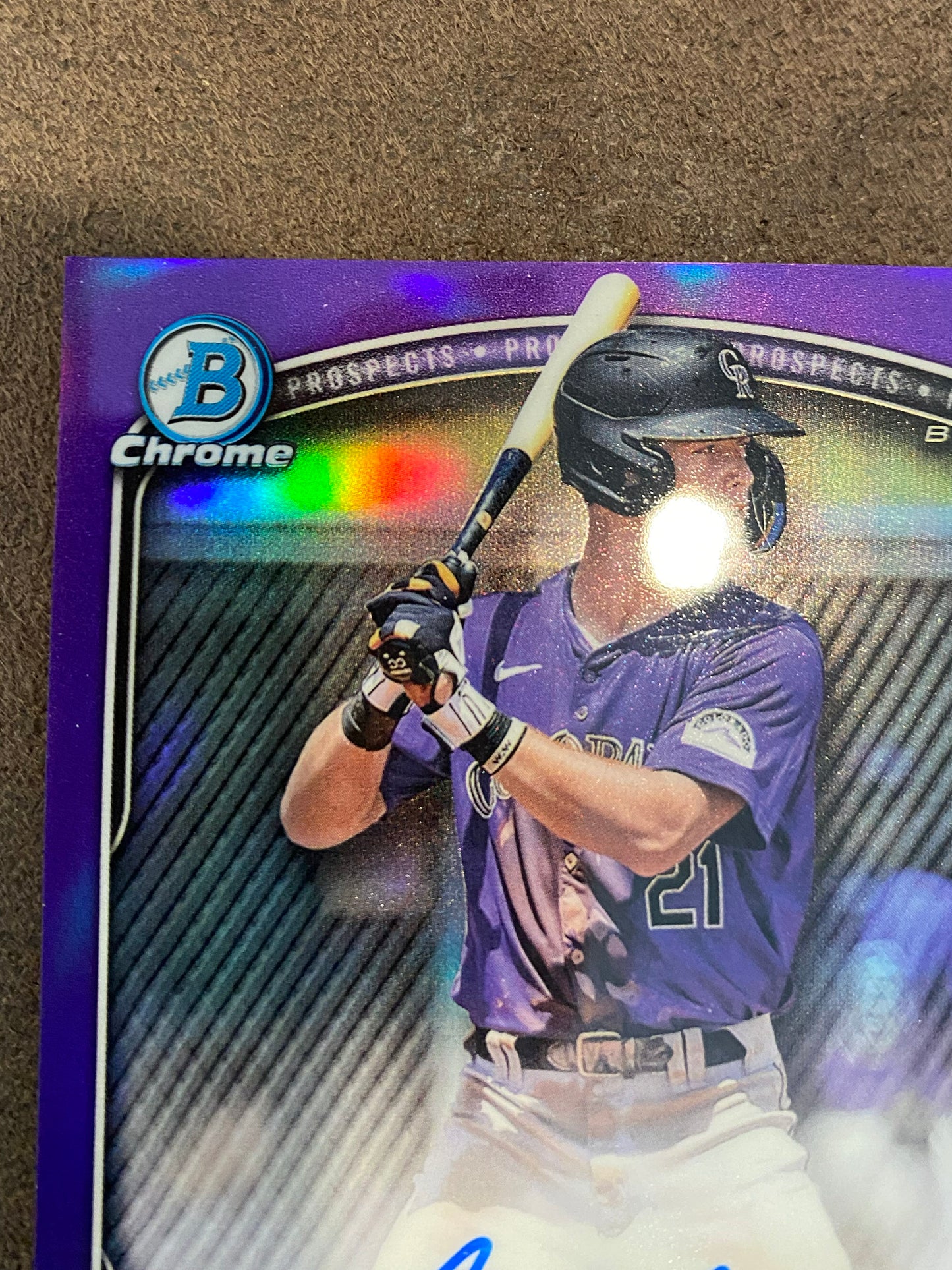 Charlie Condon - 2025 Bowman - Purple Color Match Refractor AUTO 1st Bowman /250 - Rockies
