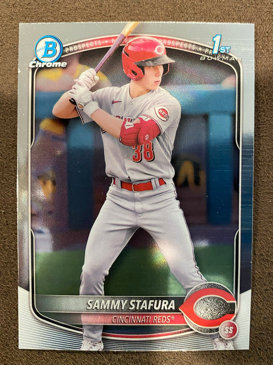 Sammy Stafura - 2025 Bowman - 1st Chrome - Reds