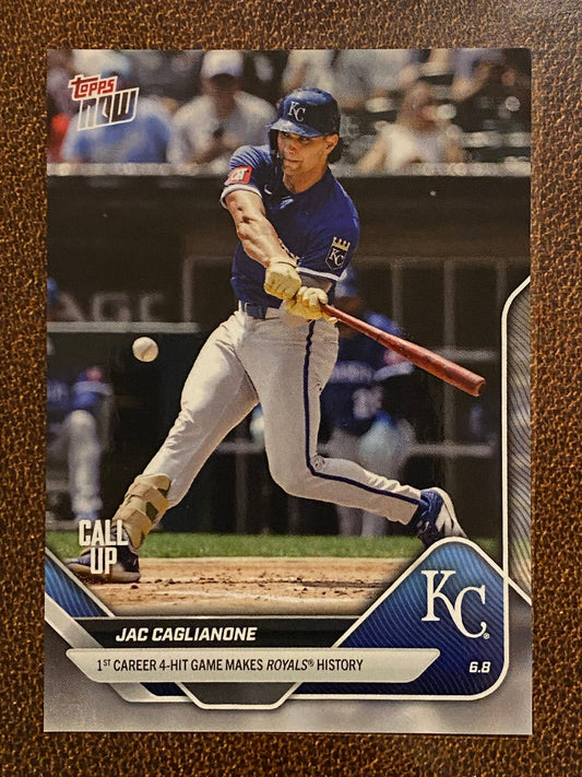 Jac Caglianone - 2025 Topps Now - Card 275 (PR: 6,012) - Royals