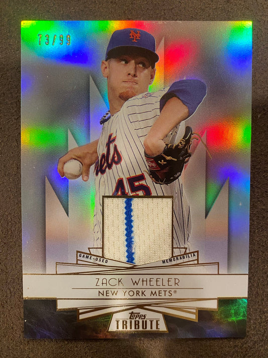 Zack Wheeler - 2014 Topps Tribute - Game-Used RELIC /99 - Mets