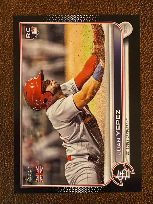 Juan Yepez - 2022 Topps UK - Black /125 - Cardinals