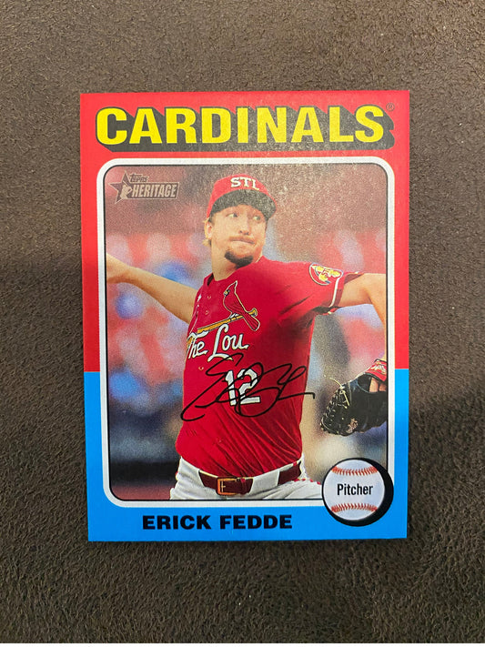 Erick Fedde - 2024 Topps Heritage High Number - Mini - Cardinals