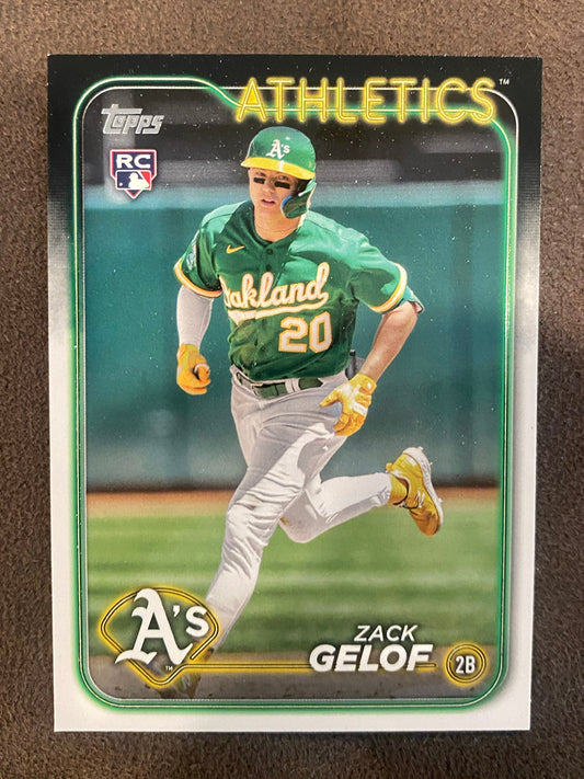 Zack Gelof - 2024 Topps Series 1 - Rookie base card - Athletics