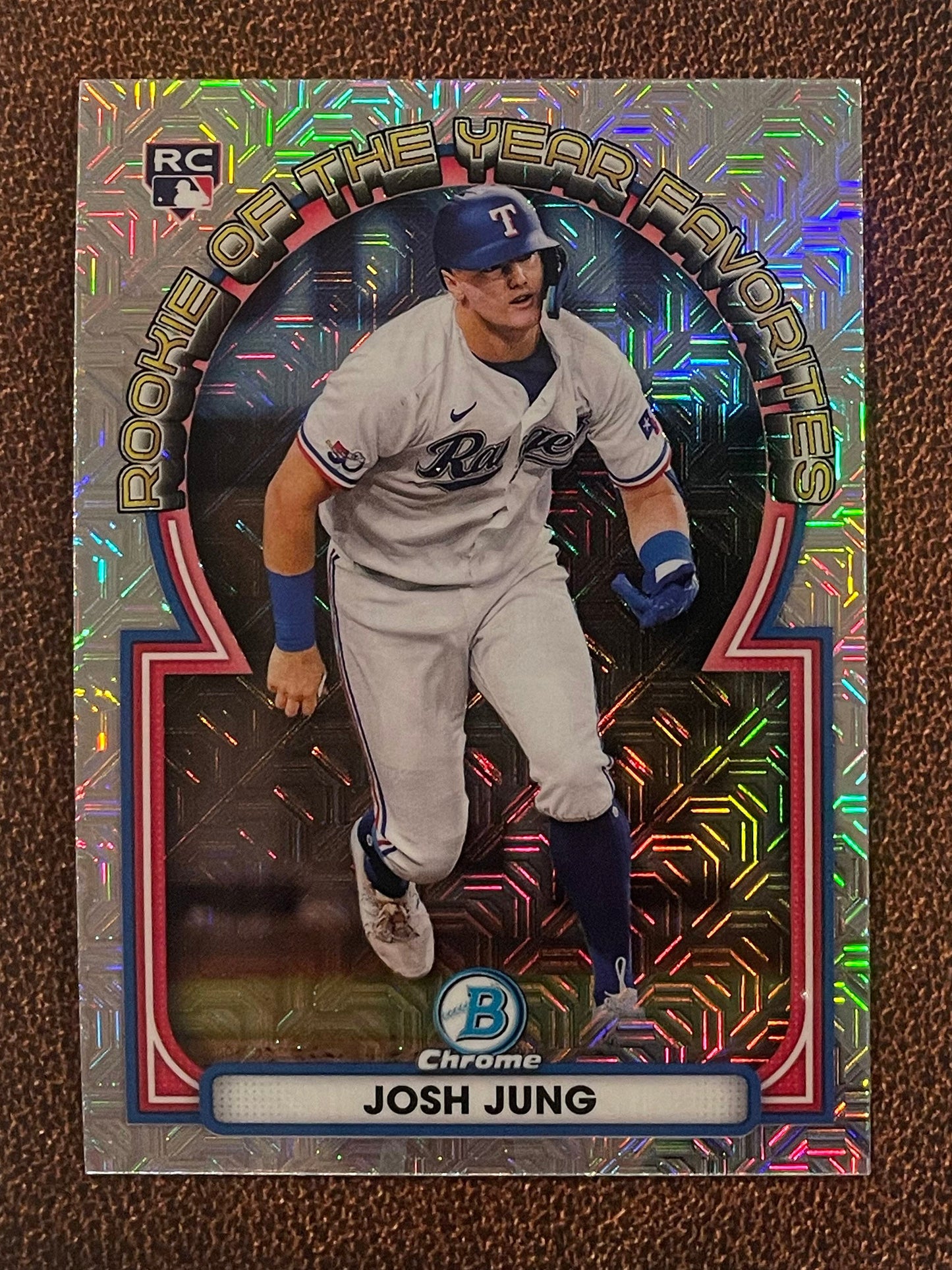 Josh Jung - 2023 Bowman - Rookie of the Year Favorites Mojo Refractors - Rangers