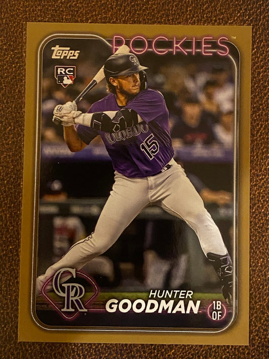 Hunter Goodman - 2024 Topps Series 2 - Gold /2024 - Rockies