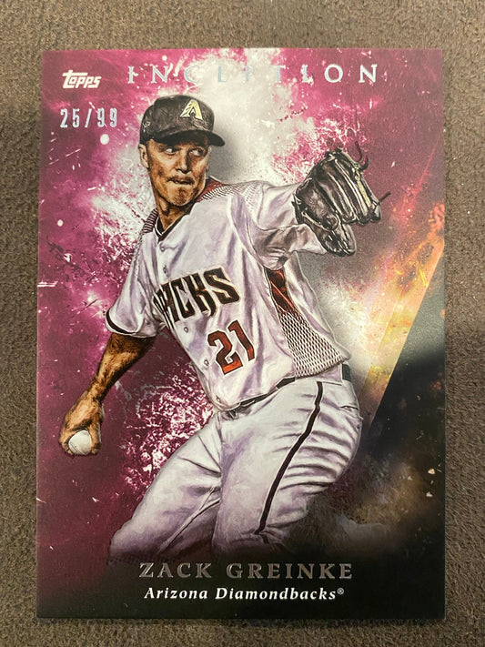 Zack Greinke - 2018 Topps Inception - Purple /99 - Diamondbacks