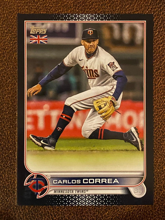 Carlos Correa - 2022 Topps UK - Black /125 - Twins