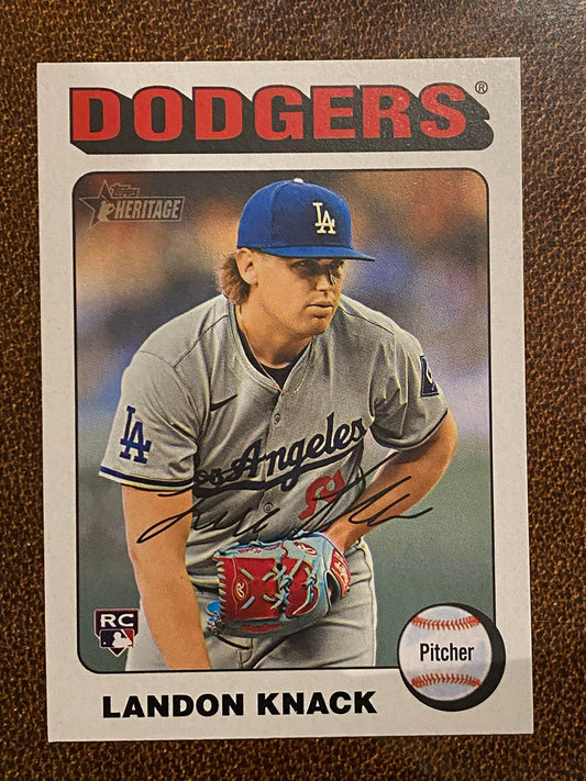 Landon Knack - 2024 Topps Heritage High Number - White Border - Dodgers