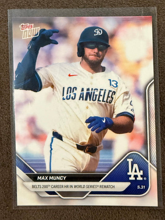 Max Muncy - 2025 Topps Now - Card 242 (PR: 868) - Dodgers