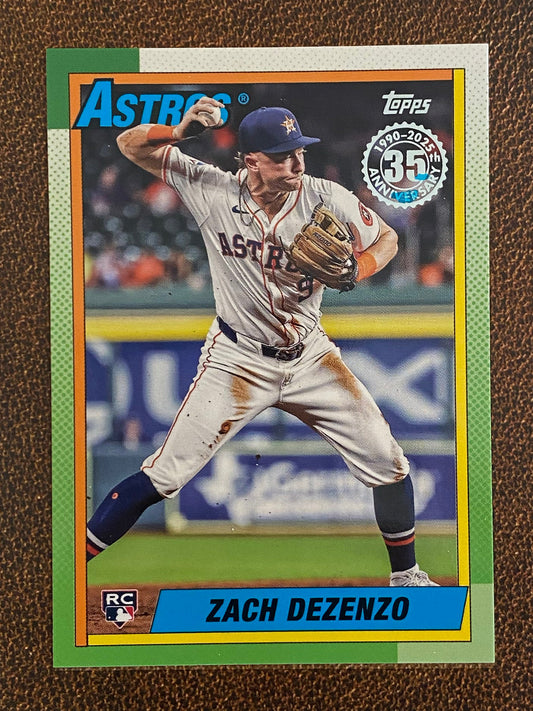 Zach Dezenzo - 2025 Topps Series 1 - 1990 Insert - Astros