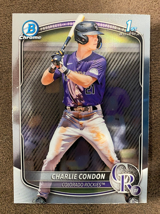 Charlie Condon - 2025 Bowman - 1st Chrome - Rockies