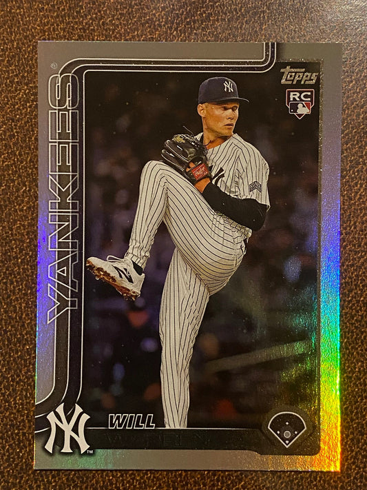 Will Warren - 2025 Topps Series 1 - Rainbow Foil - Yankees