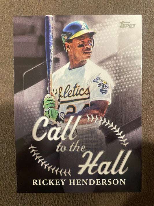 Rickey Henderson - 2025 Topps Series 1 - Call to the Hall - Athletics