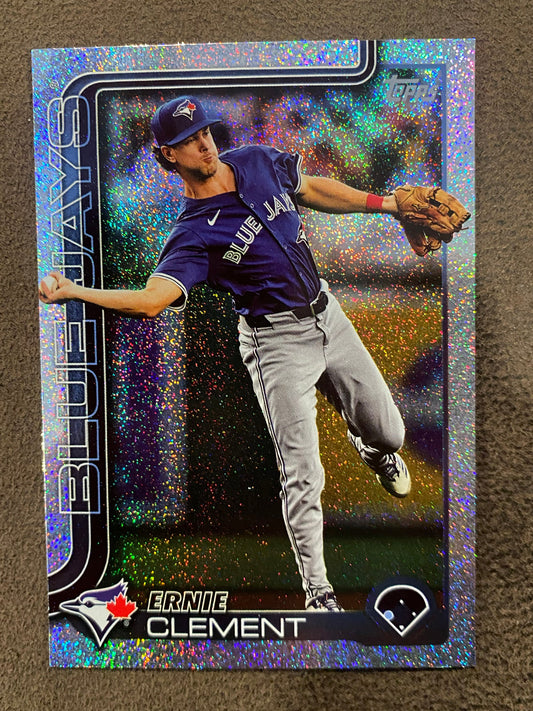 Ernie Clement - 2025 Topps Series 1 - Sand Glitter Parallel - Blue Jays