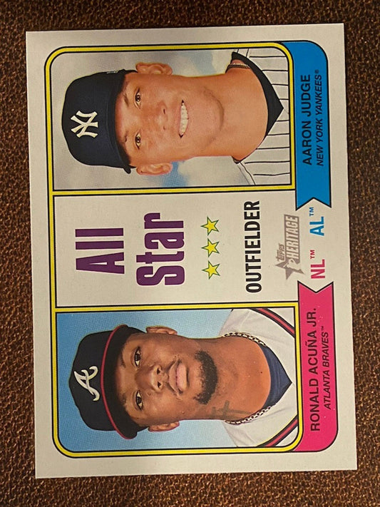 Ronald Acuna Jr./Aaron Judge - 2023 Topps Heritage - All Star