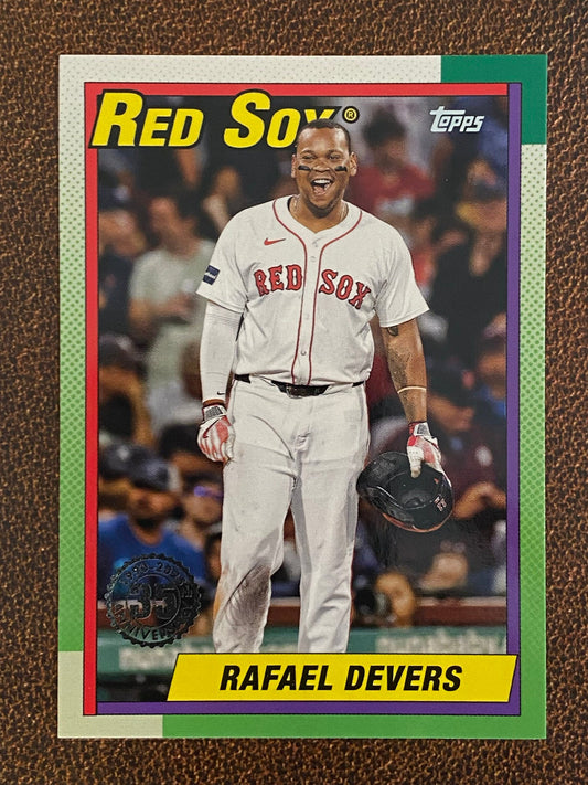 Rafael Devers - 2025 Topps Series 1 - 1990 Insert - Red Sox