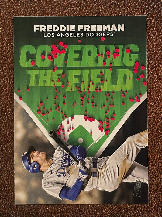 Freddie Freeman - 2024 Topps Series 2 - Covering the Field Insert - Dodgers