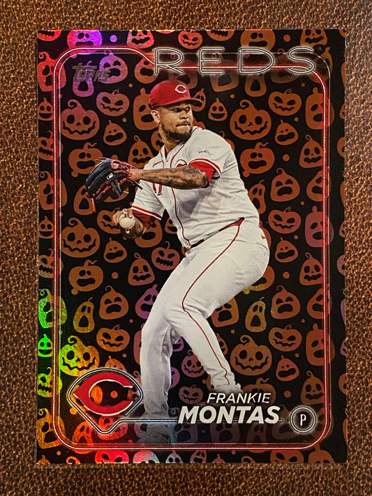 Frankie Montas - 2024 Topps Update - Halloween Jack O’ Lantern SP - Reds