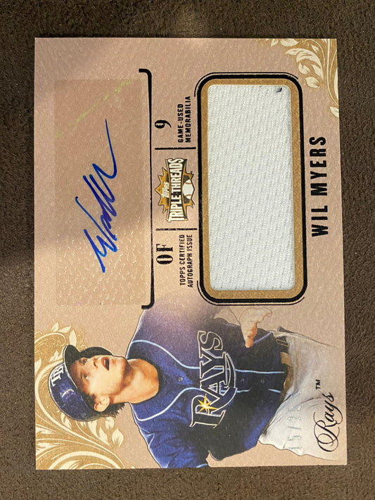 Will Myers - 2014 Topps Triple Threads - Patch AUTO /25 - Rays