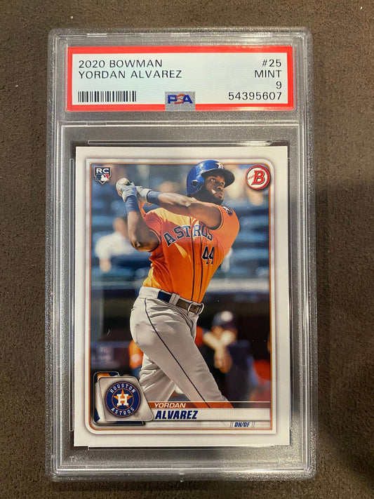 Yordan Alvarez - 2020 Bowman - #25 (PSA 9) - Astros