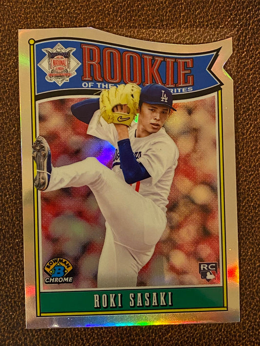 Roki Sasaki - 2025 Bowman - Rookie of the Year Favorites - Dodgers