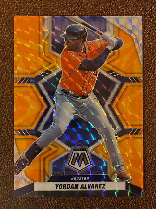 Yordan Alvarez - 2022 Mosaic - Orange Reactive - Astros