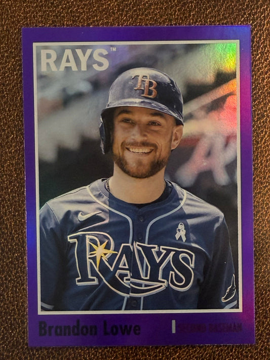 Brandon Lowe - 2024 Topps Archives - Purple Foil - Rays