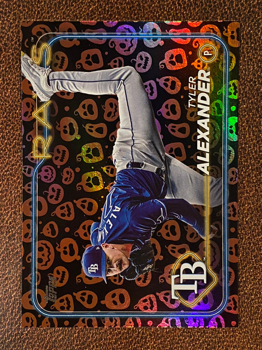 Tyler Alexander - 2024 Topps Update - Halloween Jack O’ Lantern SP - Rays