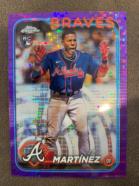 J.P. Martinez - 2024 Topps Chrome - Purple Sonar /275 - Braves