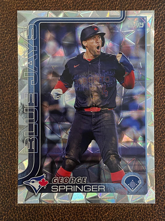 George Springer - 2025 Topps Series 1 - Diamante - Blue Jays