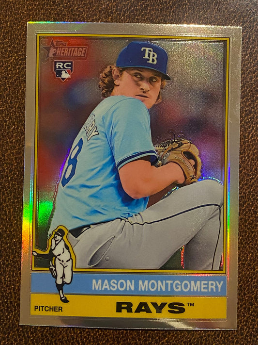 Mason Montgomery - 2025 Topps Heritage - Refractor - Rays