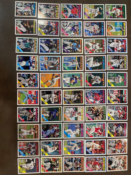 1988 Inserts (50 Cards) - 2023 Topps Update - Complete Set