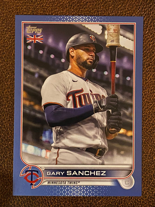 Gary Sanchez - 2022 Topps UK - Light Blue /75 - Twins