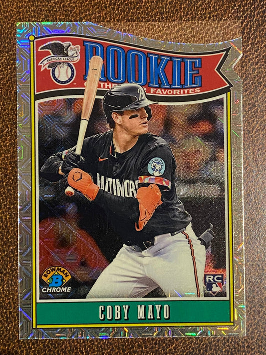 Coby Mayo - 2025 Bowman - Rookie of the Year Mojo Refractor - Orioles