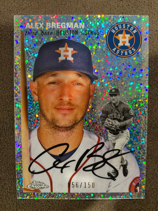 Alex Bregman - 2023 Topps Chrome Platinum Anniversary - Speckle /150 - Astros