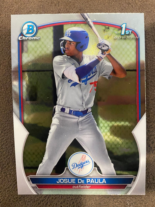 Josue De Paula - 2023 Bowman - 1st Chrome - Dodgers