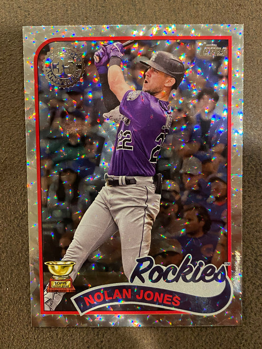 Nolan Jones - 2024 Topps Series 2 - 1989 Silver Foilboards - Rockies
