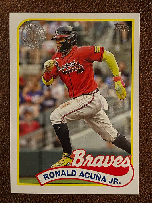 Ronald Acuna Jr. - 2024 Topps Series 2 - 1989 Insert - Braves