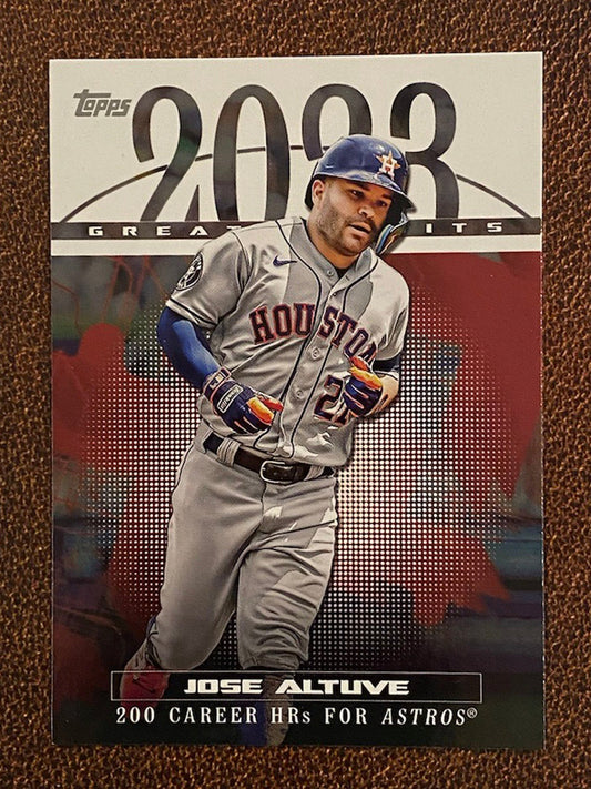 Jose Altuve - 2024 Topps Series 1 - Greatest Hits (2) - Astros