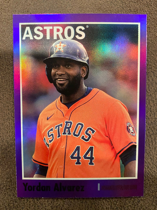 Yordan Alvarez - 2024 Topps Archives - Purple Foils - Astros