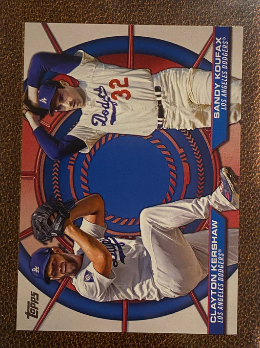 Clayton Kershaw / Sandy Koufax - 2025 Topps Series 2 - Dynamic Duos - Dodgers