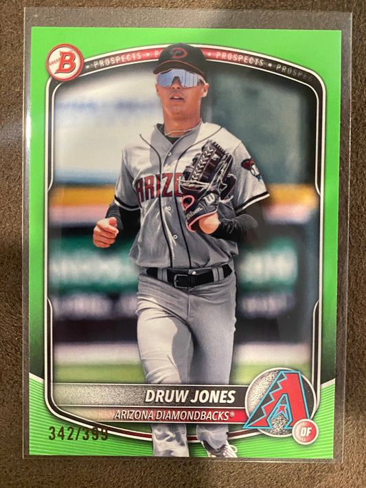 Druw Jones - 2025 Bowman - Lime Green /399 - Diamondbacks