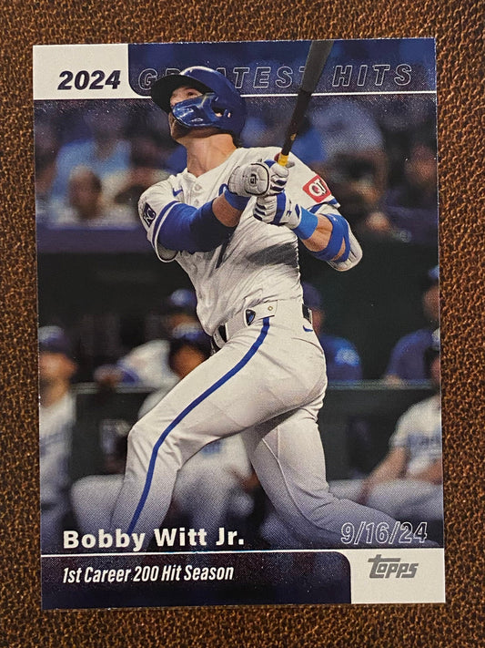 Bobby Witt Jr. - 2025 Topps Series 1 - 2024 Greatest Hits - Royals