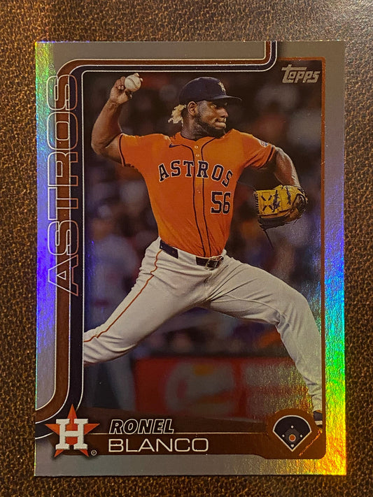 Ronel Blanco - 2025 Topps Series 1 - Rainbow Foil - Astros