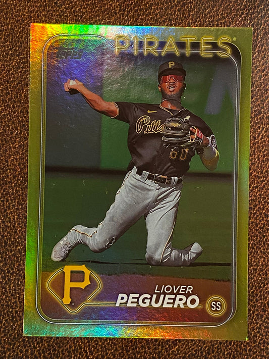 Liover Peguero - 2024 Topps Series 2 - Yellow Foils - Pirates